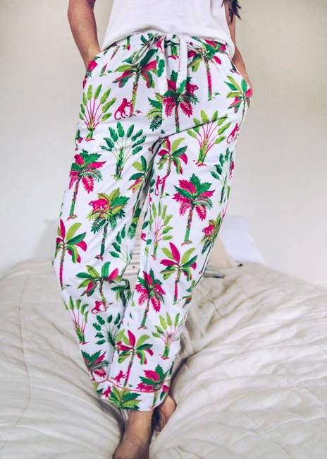 Royal Palms - PJ Pants - Pink Basil