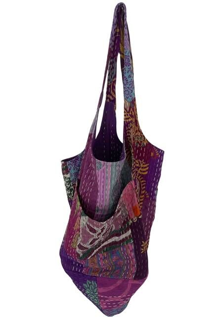 NEW! Vintage Patchwork Stories Tote Bag No.15