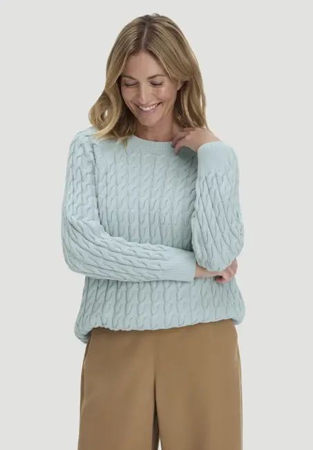 Knitted sweater regular made of pure organic cotton