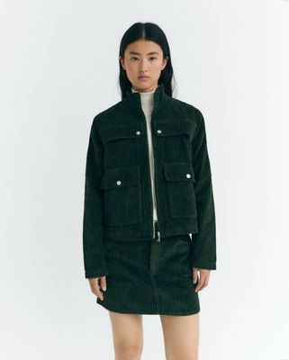 Green corduroy Celia jacket