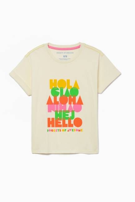 Hola Rolled Cuff Tee