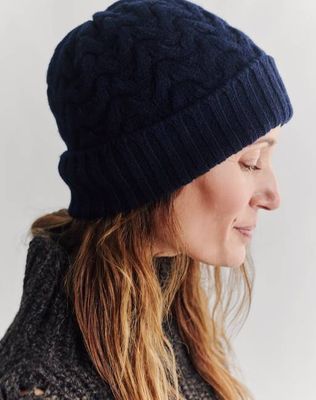The Border Cable Hat - Navy