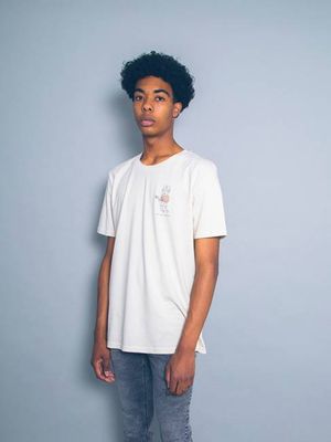 THE WOLFMAN T-SHIRT Ecru ORGANIC COTTON