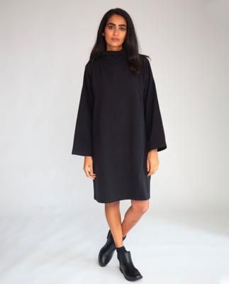 Xena Organic Cotton Dress In Black