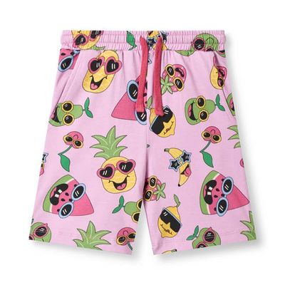Gala shorts with fruit