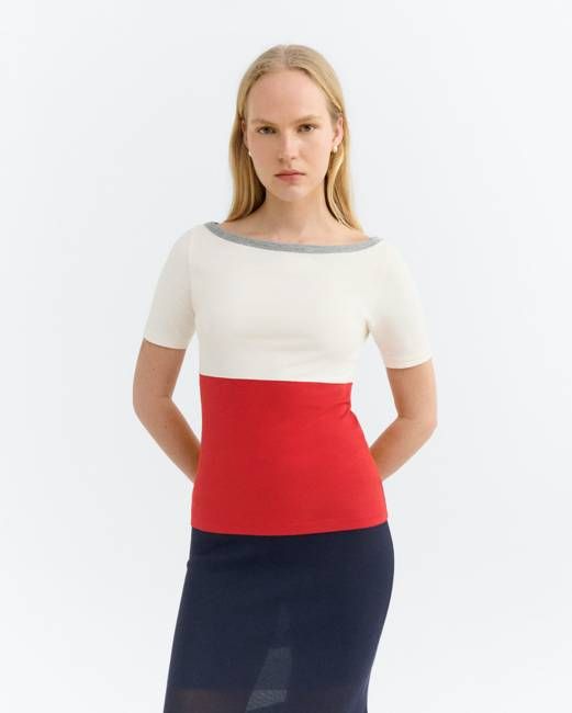 Zura red slim T-shirt