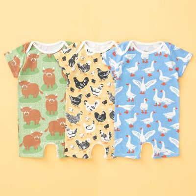 Farm Friends Summer Romper Bundle