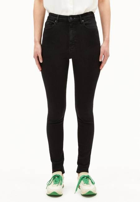 INGAA HIGH WAIST SKINNY JEAN | rinse black