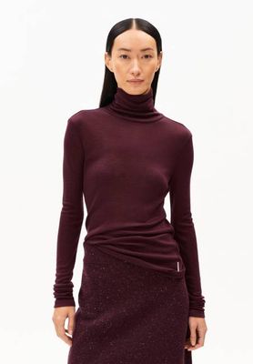 GRAZILIAA WOOL BLEND | dark cranberry