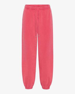 Organic Relaxed Sweatpants - Faded Red