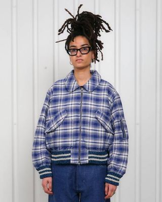 Grain Bomber - Picnic Check Handloom