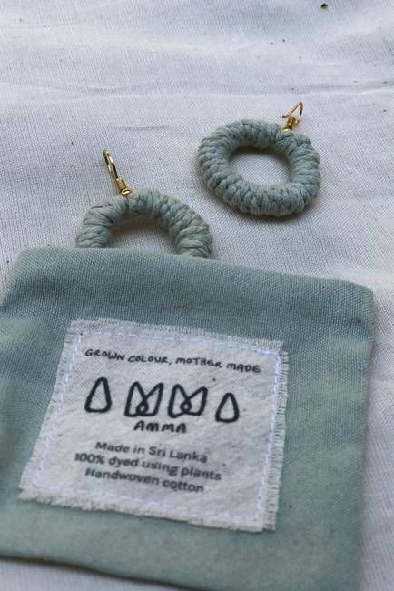 Circle of Life Earrings in Delicate Blue