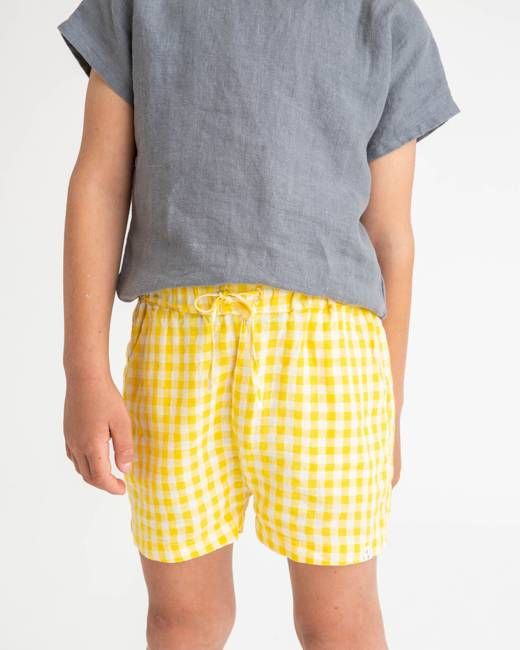 Classic Shorts yellow gingham