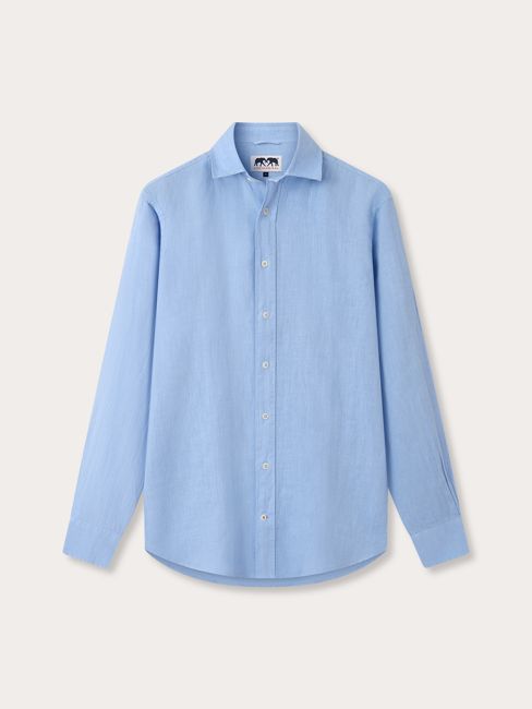 Men's Sky Blue Abaco Linen Shirt