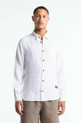 ENDA POCKET | OPTICAL WHITE LINEN