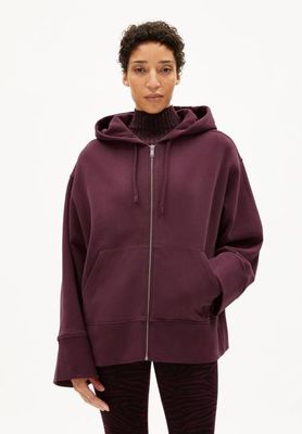 TALIMAA SWEATJACKE | dark cranberry