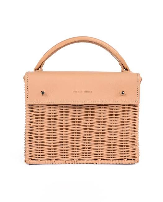 Kuai Wicker Wings Bag in Camel
