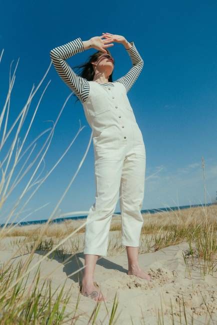 Rebel Denim Jumpsuit in Natural Denim