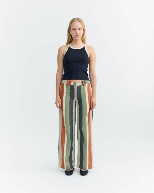 Halter top navy contrast white Harriet