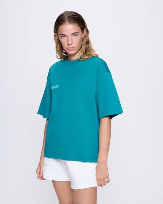 Archive Womens Interlock Oversized T-Shirt—Malachite Green