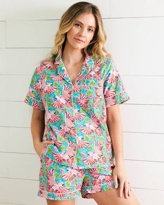 Playful Parrots - Short PJ Set - Tropical