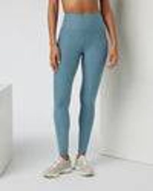 Clean Elevation Legging-Long | Smoke Blue Heather | Vuori