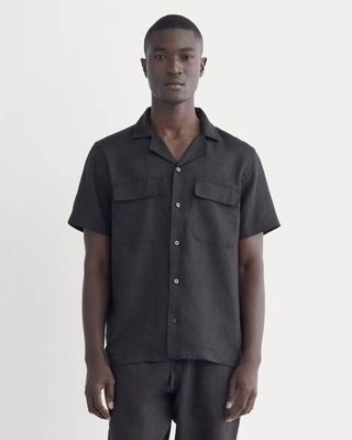 The Resort Shirt in Linen | Black