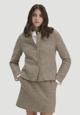 Walk jacket regular made of pure organic merino wool