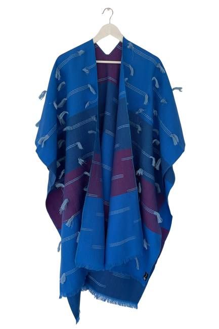 NEW! Morning Fog Wool Ruana Aranya