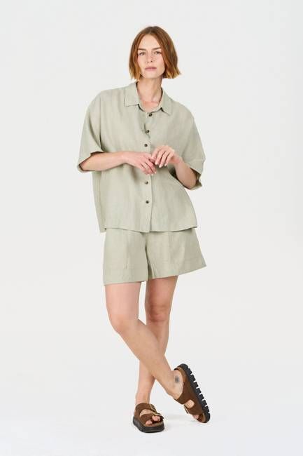 KYGO Tencel Linen Short - Sage