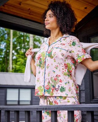 Desert Dream - Short PJ Set - Pink Cactus