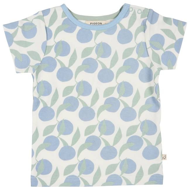 Short Sleeve T-Shirt - Oranges, Blue