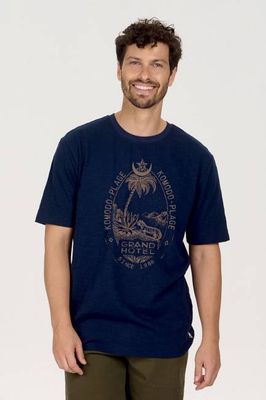GRAND HOTEL Organic Cotton Tee - Navy