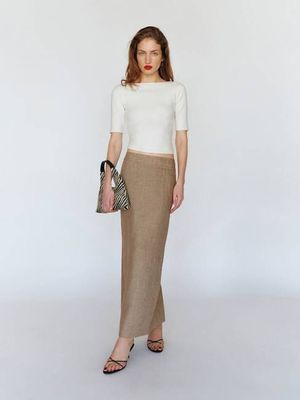 Lydia Linen Skirt