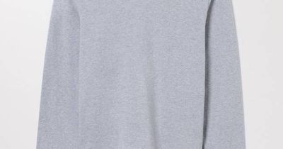 Grey Melange Long Sleeve T-shirt | Organic Cotton | Asket