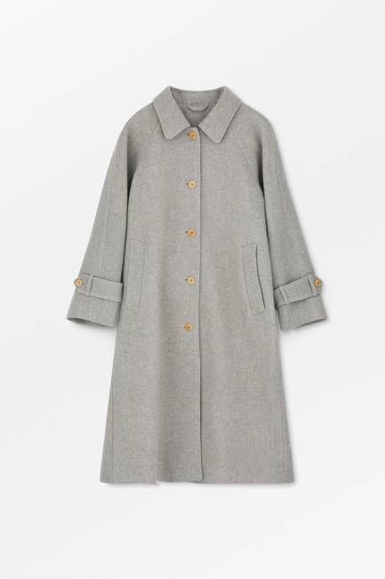 Macy coat - Warm grey twill