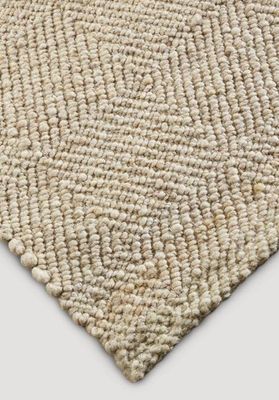 Woven carpet RUGA made from regional new wool