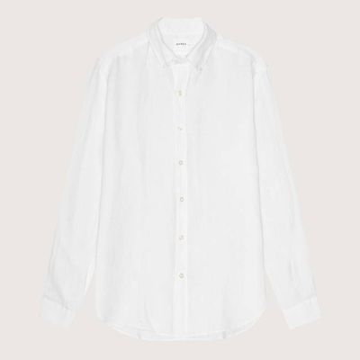 WHITE LINEN SHIRT