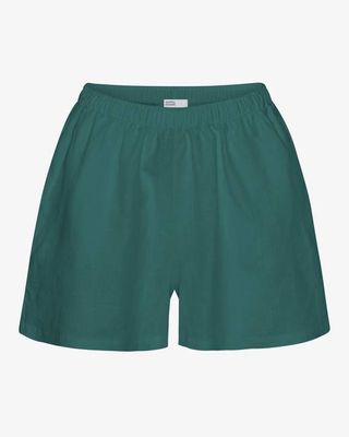 Linen Shorts - Ocean Green