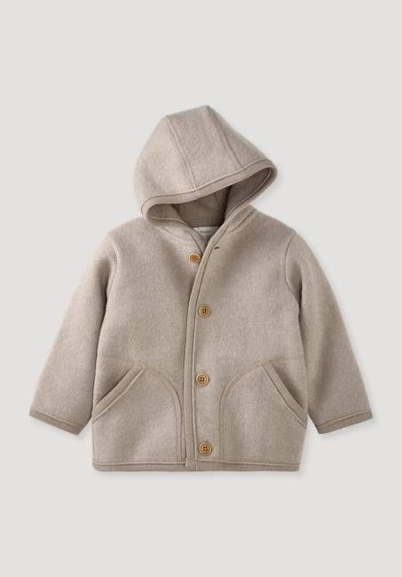 Woolwalk jacket Regular made of pure organic merino wool