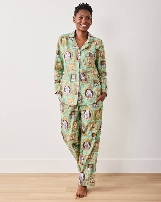 PF + Downton Abbey: The Grande Finale | Dogton Abbey - Tall Long PJ Set - Green