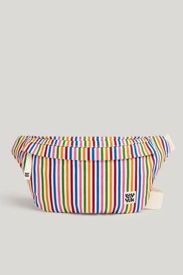 Brodie - Gürteltasche aus Canvas in Ecru und Regenbogen
