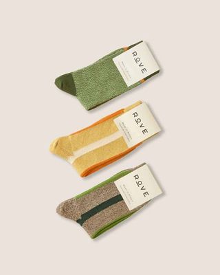 Socken aus Bio-Baumwolle 3 Paar | Grün