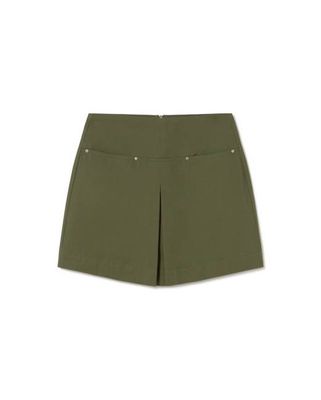 Green mini pleats Mabel skirt