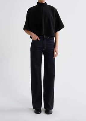 Harper Straight Jean (Comfort Stretch) in Rinse