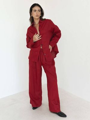 Wide Leg Linen Pants