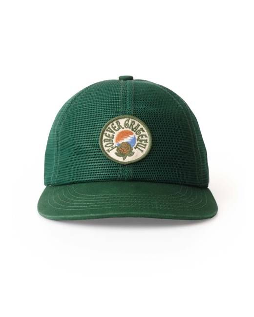 The 6-Panel Trucker Cap in Emerald Mesh