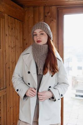 Cashmere Beanie and Neck Warmer Set