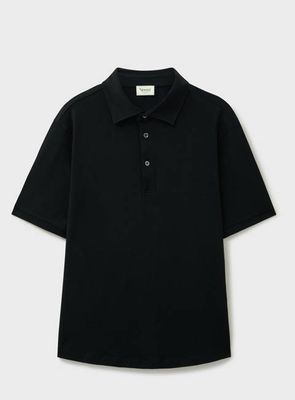 ZQ Merino Super 120s Jersey Black Short Sleeve Polo