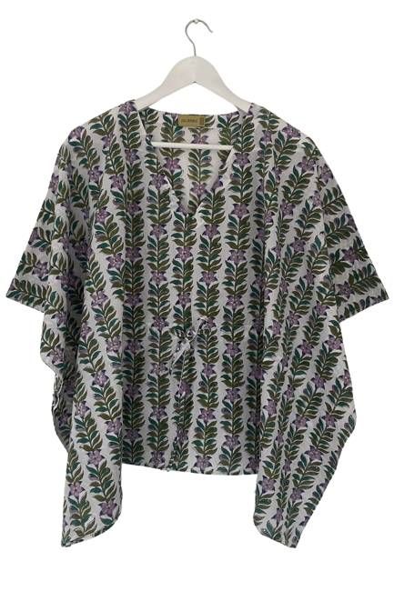 NEW! Block Print Kaftan Top No. 107